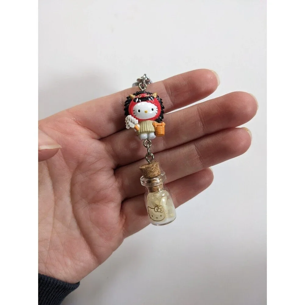 Hello Kitty Gotochi Keychain Charm Akita Namahage Limited Edition Made in Japan‎